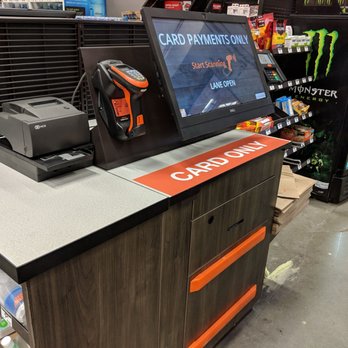 The Home Depot self-checkout kiosk