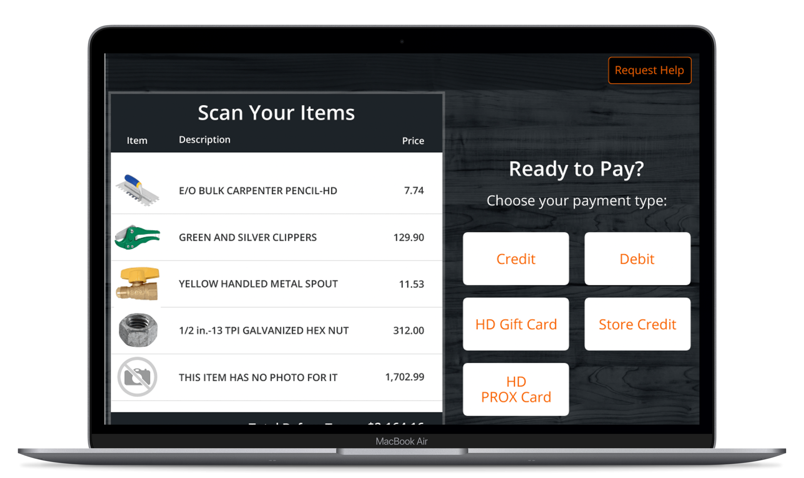 Self-checkout implementation